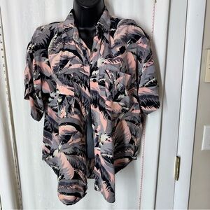 Vintage Short Circuit Print Shirt